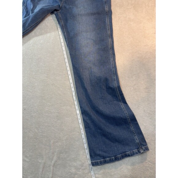 Gap Jeans Womens 35/20T Flare High Rise Blue Dark Wash Stretch Denim Tall Plus - Picture 7 of 8